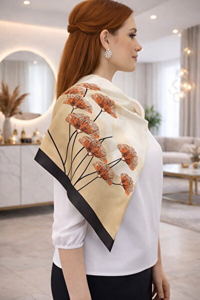 tarzınısec Choose Your Style Black Ginkgo Scarf / Bandana / Accessory / Shawl...