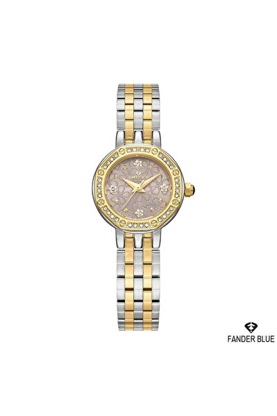 FANDER BLUE ساعة نسائية – كولكشن لاكشري رويال – ذهبي فضي
