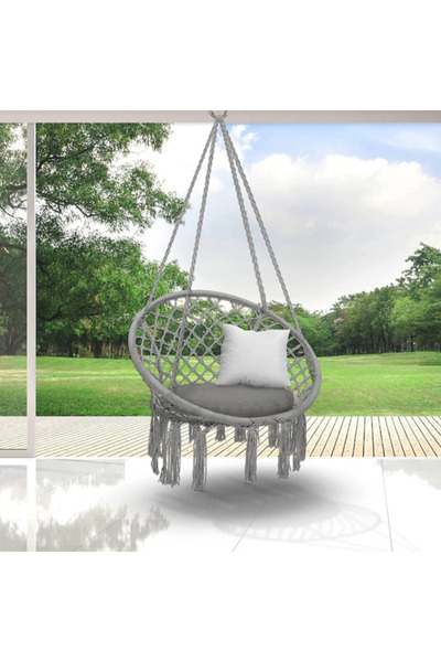 varioshop Hanging Swing Chair, Varioshop, with Cushion, Metal Frame, Diameter...