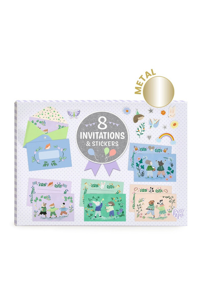 djeco Σετ Προσκλήσεων για Παρέλαση Ζώων