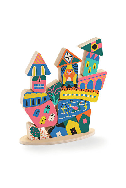 djeco Jocul de construcție și echilibru Ze Stakaboom