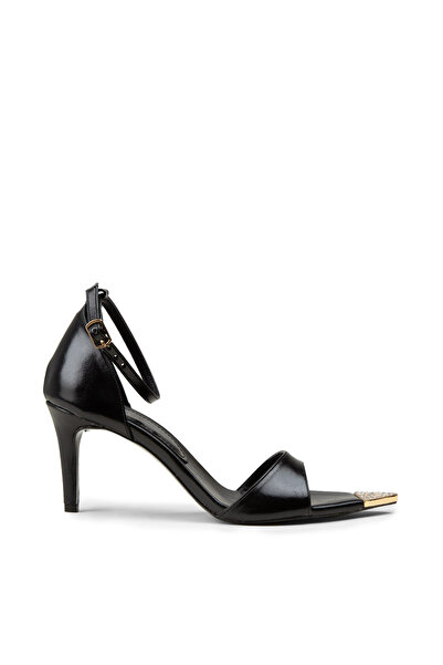 Deery Women's Black Thin Heeled Evening Shoes