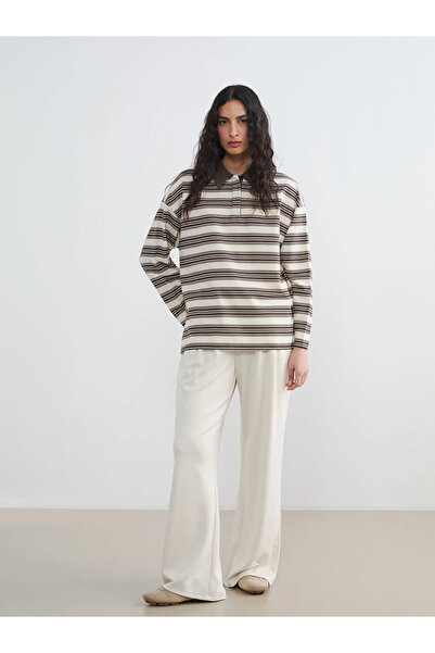 LC Waikiki Lcw Modest Beige Soft Touch Women's Sweatpants with Elastic Waist