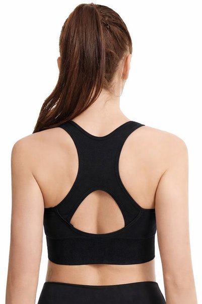Vitra World Front Zipper Sports Bra for Women High Support Running Workout Gym Workout Training Yoga Fitness
