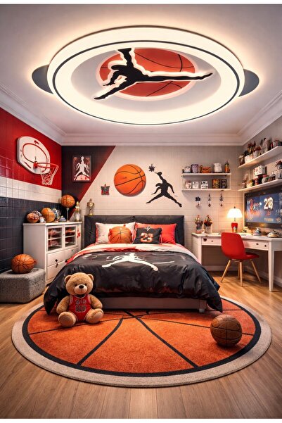 Avize 3 RENKLİ KUMANDALI ÇOCUK ODASI BASKETBOL