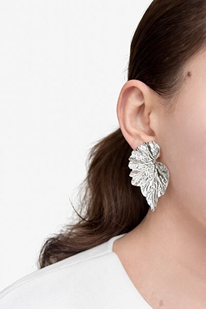 rilora Leaf Patterned Large Stylish Earrings