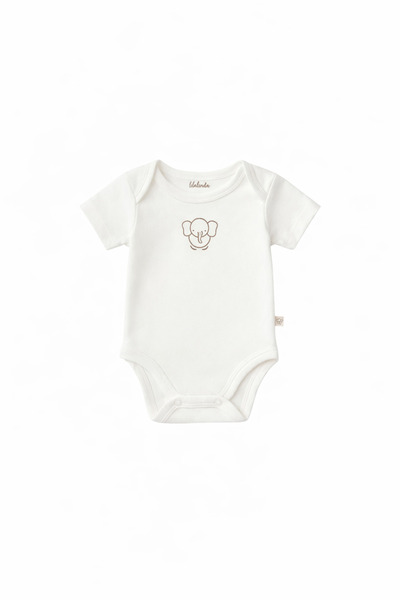 Lilalinda %100 Organik Pamuk Bebek Body&Zıbın Kısa Kol