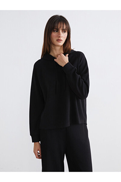 LC Waikiki Peak New Season Ribbed Lace-Up Women's Hoodie