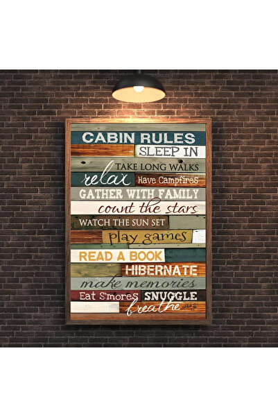 Tuba Decor Tabloul meu dintr-o singură bucată cu ramă din lemn pentru cărțile...