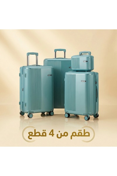 Flieger 4-piece (14/20/24/28 inch) multi-purpose wheeled luggage set, made of...