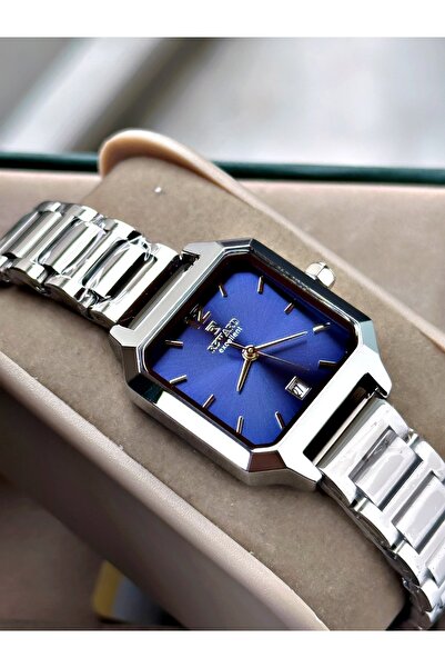 Reward Silver Color Minimal Square Model Classic Women's Wristwatch + Bracele...