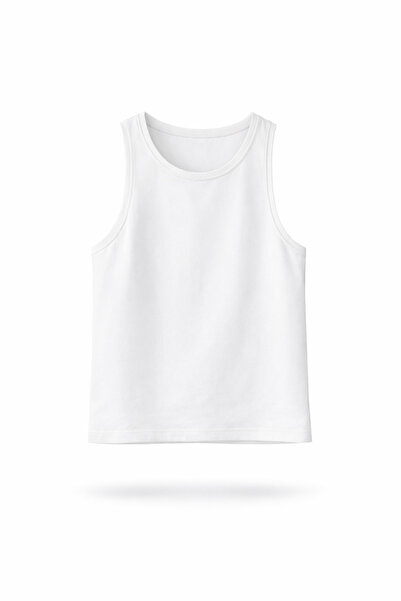 5in1Canpolat White Zero Sleeve Undershirt 23772