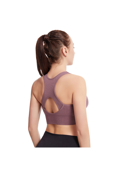 Vitra World Front Zipper Sports Bra for Women High Support Running Workout Gym Workout Training Yoga Fitness