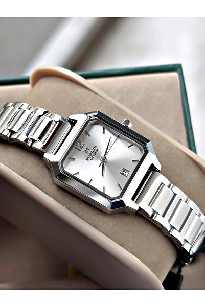 Reward Silver Color Minimal Square Model Classic Women's Wristwatch + Bracele...