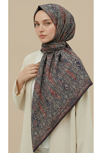 Karaca VİRELLA 120*120 CM DESENLİ COTTON EŞARP - BEJ