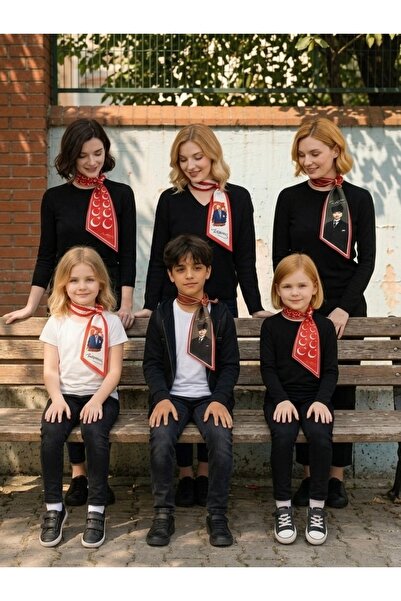 Mavi Masal 6-Piece Atatürk Scarf Set Teacher-Student