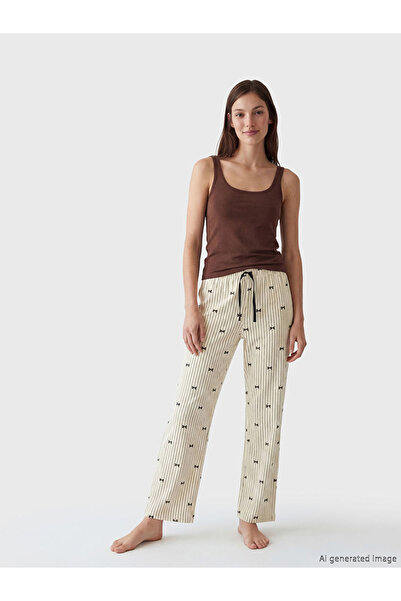 LC Waikiki I Beli Striped Women's Pajama Bottoms with Cords from Freezen Store