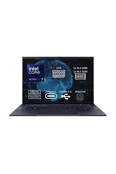 ASUS Expertbook B9403CVAR-PP2139 O1 Intel Core 7 150U 32GB 512GB SSD 14" Wqxg...