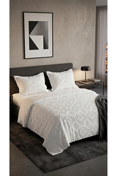 miar home perde tekstil طقم غطاء سرير مزدوج 250 × 260 سم - موديل فالون مع 2 غ...