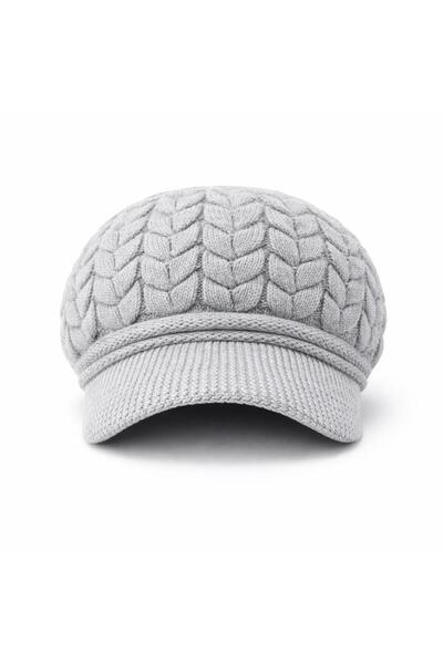 valkyrie Pălărie tricotată pentru femei, tricotaje moi de iarnă, beretă cu vi...