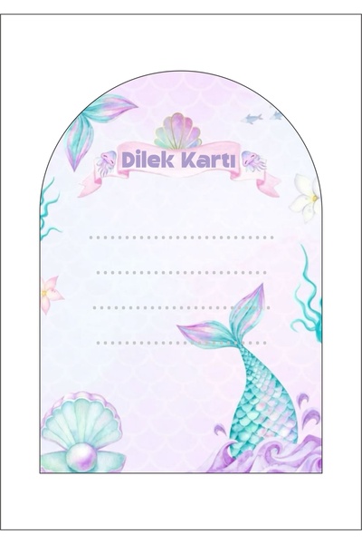 Sinek Kupası Tasarım Kartica želja sirene 18 komada *debeli papir 8*12 cm