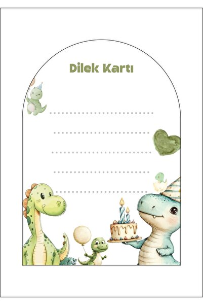 Sinek Kupası Tasarım Čestitke sa dinosaurima 18 komada *debeli papir 8*12 cm