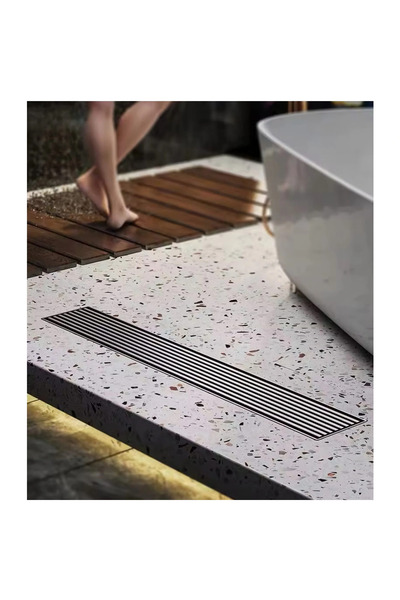 Herum Sifon de duș liniar de pardoseală, din oțel inoxidabil, set complet de ...