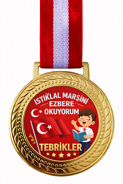 siverek reklam İstiklal Marşı Ezberleme Madalyası Tebrikler Çocuk Ödül Madaly...