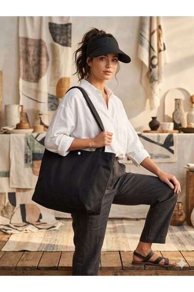 Nilbutik Σετ καπέλων με ψηφιακή εκτύπωση και σχέδιο τσάντας παραλίας