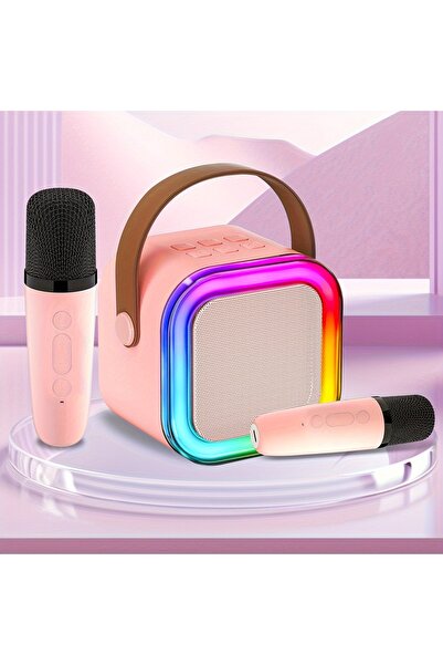 OEM Set Karaoke Portabil cu 2 Microfoane Wireless și Boxă Bluetooth, LED RGB,...