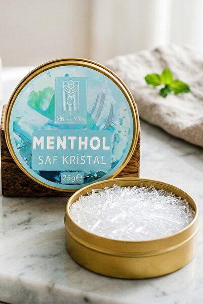 Mel and Mira Saf Kristal Mentol 25g. | Pure Crystal Menthol | Katkısız & Doğa...