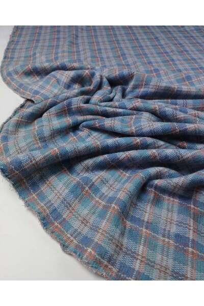 Kumaş Parça Țesătură tricotată jacquard în culori albastru, verde, portocaliu...