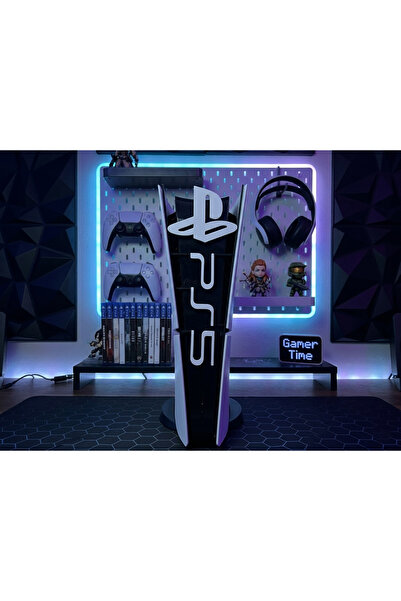 Marchen Collection - PS5 Slim ve Pro Kasa İçin 3D Baskı "PS5" Yazılı ve Logol...