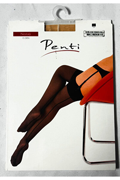 Penti Κάλτσες με καλτσοδέτες  "Νοσταλτζί " 15 DEN - ριγέ, ματ και διάφανες, χ...