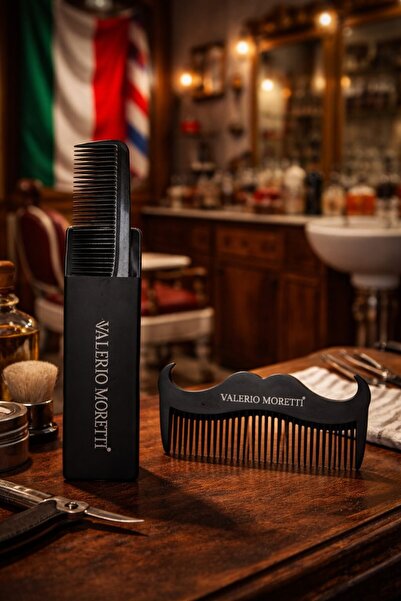 VALERIO MORETTI Premium Mustache & Beard & Hair Styling Set