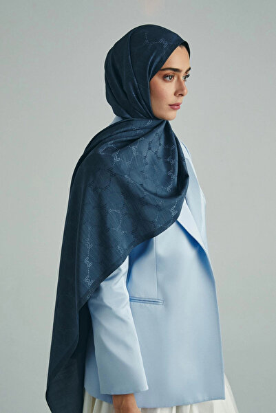 Maisa Neda Cotton Silk Shawl 70*190 cm - Smoke