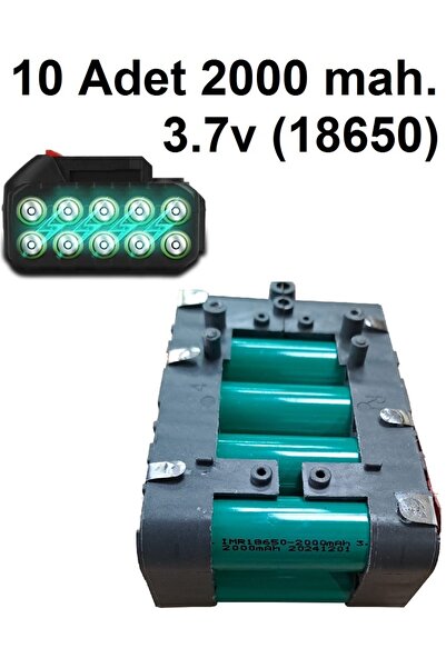 Depolife 21V 4000 mAh Li-ion Şarjlı Matkap Batarya Bloğu 10 Adet imr 2000mAh ...