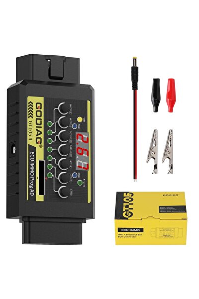 GODIAG Брейк Аут Бокс OBD2 GT105 II, IMMO и ECU адаптер, Тест за CR2032, Алар...