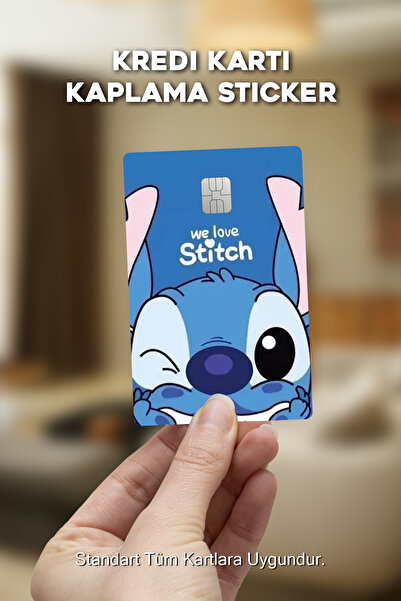 One Little Happiness Love Stitch Kredi Kartı, Akbil ve Kart Kaplama Sticker