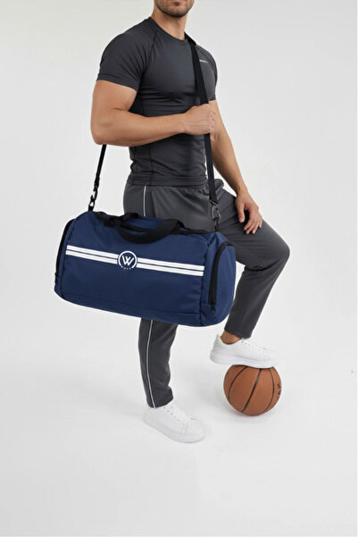 woys Navy Blue Shoes and Sports Bag with Thermal Compartment