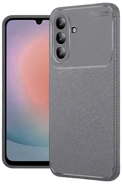 NewFace Gld-Spt- Galaxy A36 Case Auto Focus Carbon Cover (231246) - Gray