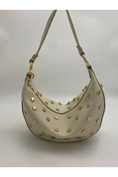 Marvelis ADRİANA Τσάντα Ώμου και Χιαστί για Γυναίκες με Λεπτομέρεια Καρφιτσώμ...