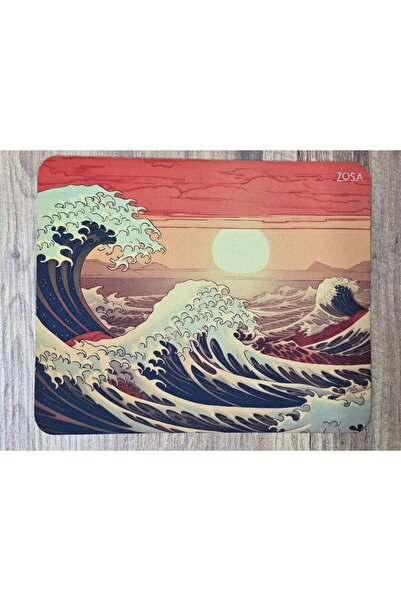 Katsushika Hokusai Kanagawa Oki Nami Ura Mousepad 17x21cm