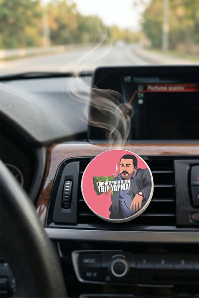 PROMOSYONİK Trafikteydim Kızım Trip Yapma Tasarımlı Fan Petek Oto Kokusu
