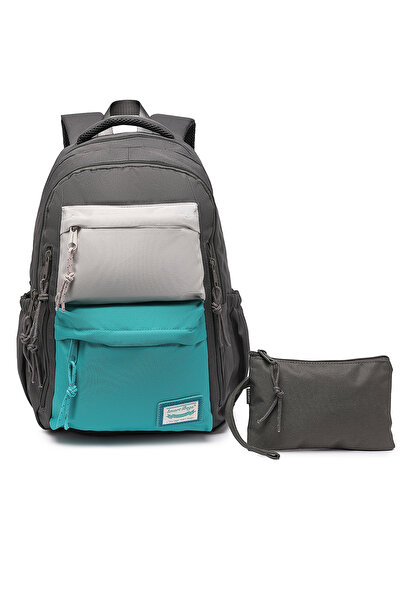 SMART BAGS Rucsac impermeabil pentru școală medie și liceu, cu compartiment p...