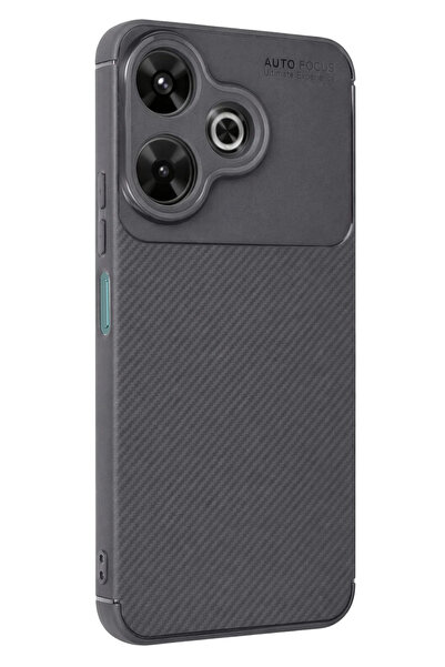 NewFace Gld-Spt- Redmi 13 4g Case Auto Focus Carbon Cover (225651) - Gray