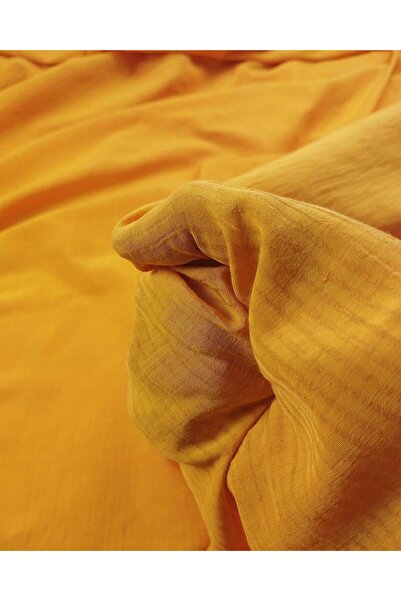 Kumaş Parça Темно-жовта бавовна, лляне переплетення з віскозного полотна, шир...