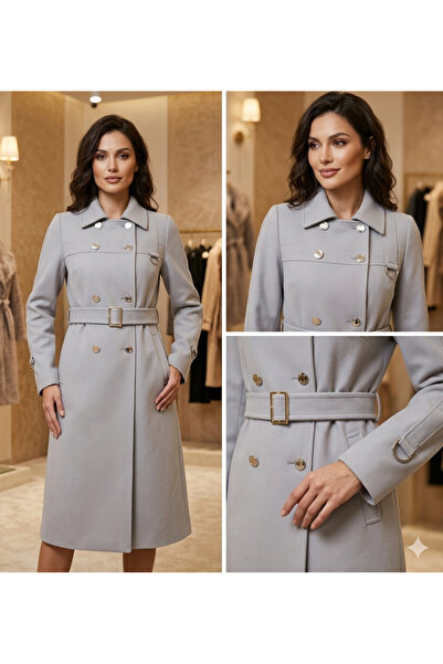 ESİN GİYİM Araboy soft cashmere kaban kadın kış koleksiyonu