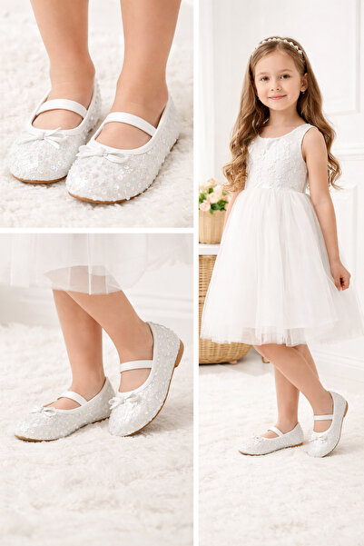 MARKER PENCILS Beyaz renkli,simli,lastikli günlük rahat kız çocukları için ba...