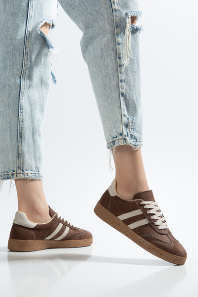 ZSHOES Γυναικείο Σουέντ Άνετο Ορθοπεδικό Σνίκερ με Σόλα